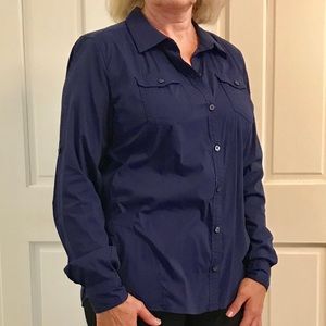 Navy Blue Button Down Shirt